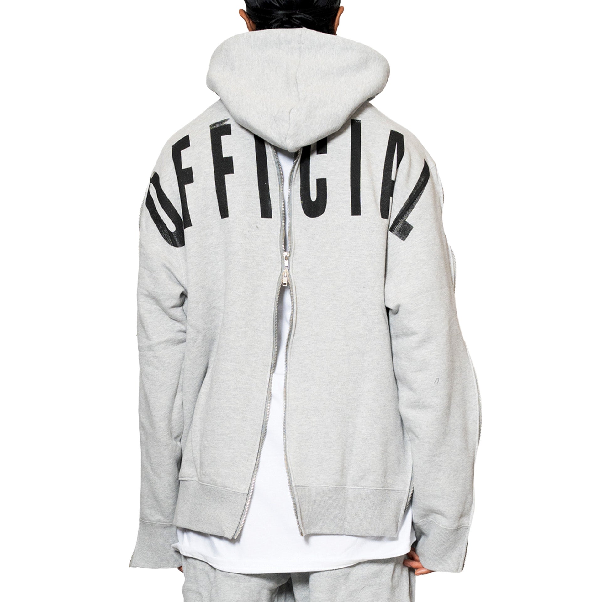 Zipper Sweatshirt Grey – ANNA BOLINA