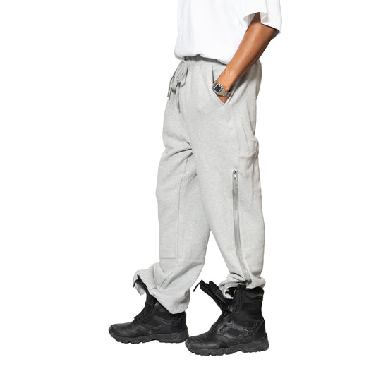 Zipper Sweatpants Grey