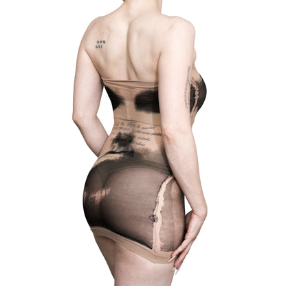 Sheer Printed Tube Dress (2 Pack)