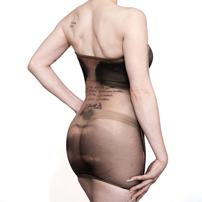 Sheer Printed Tube Dress (2 Pack)