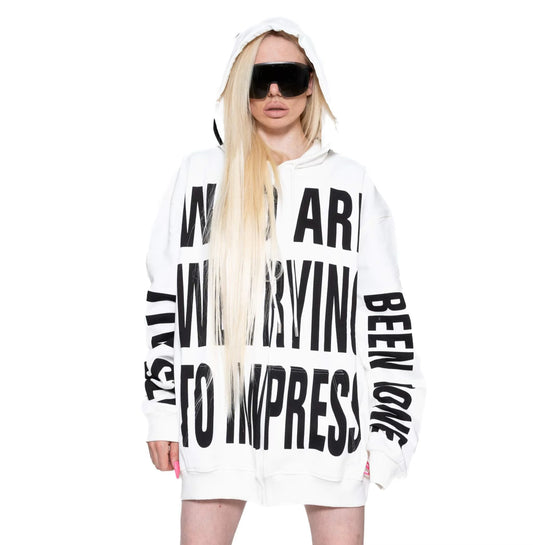 ANNABOLINA HOODIE WHITE