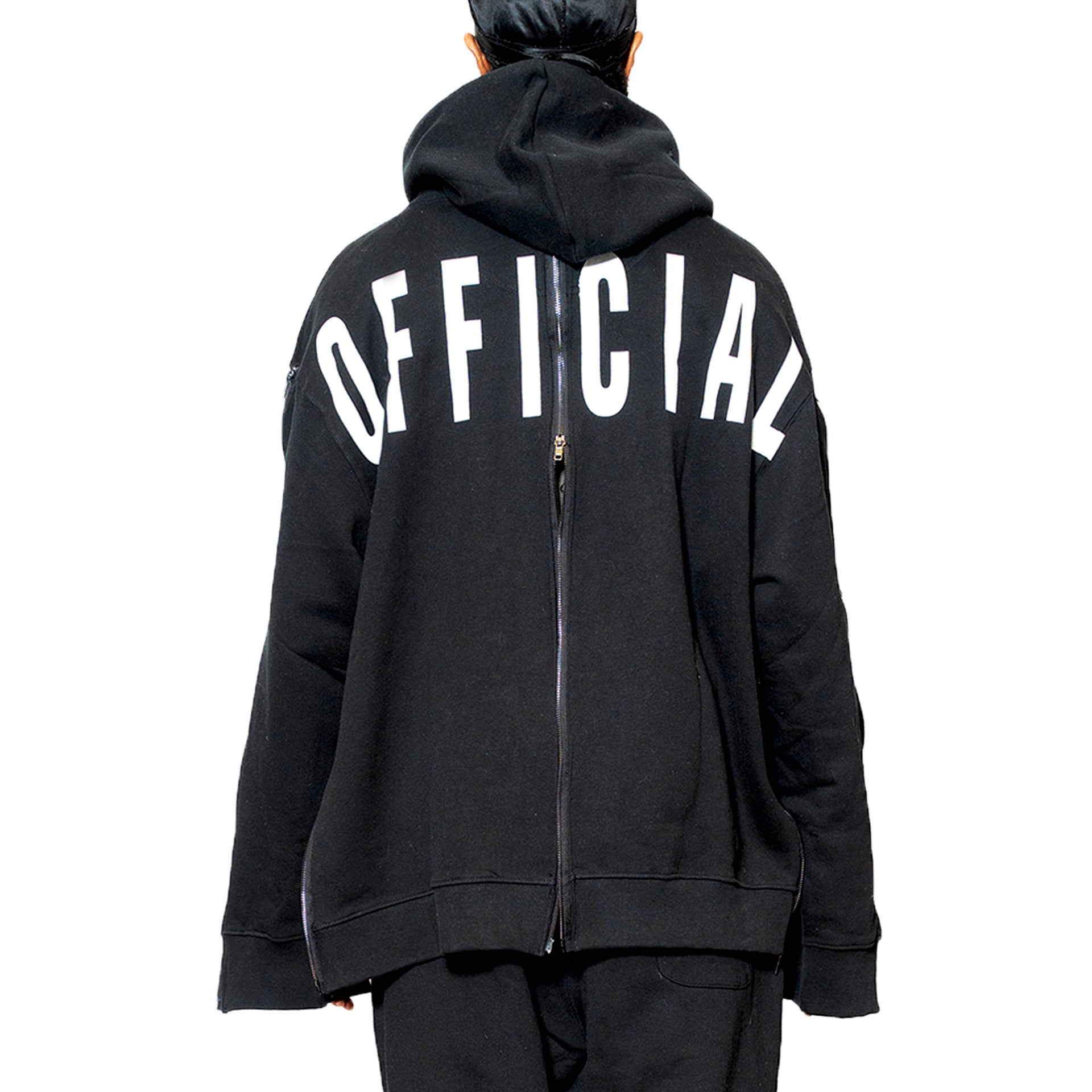 Zipper Sweatshirt Black – ANNA BOLINA