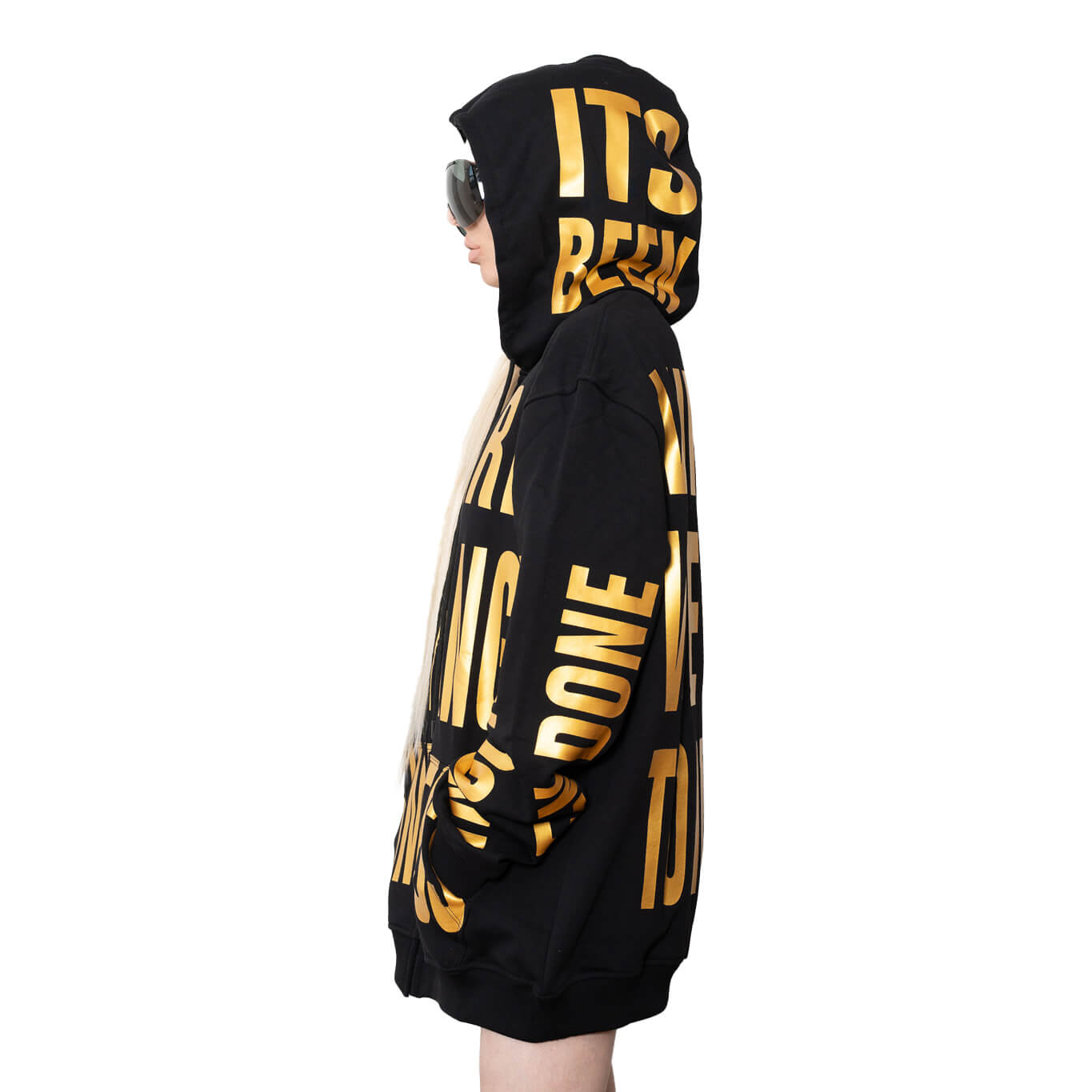 Annabolina Hoodie Black & Gold V2